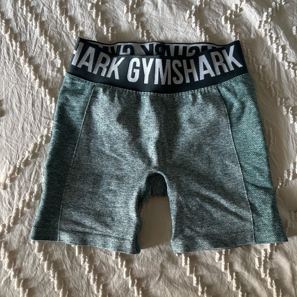 Gymshark Heathered Gray and Black Shorts